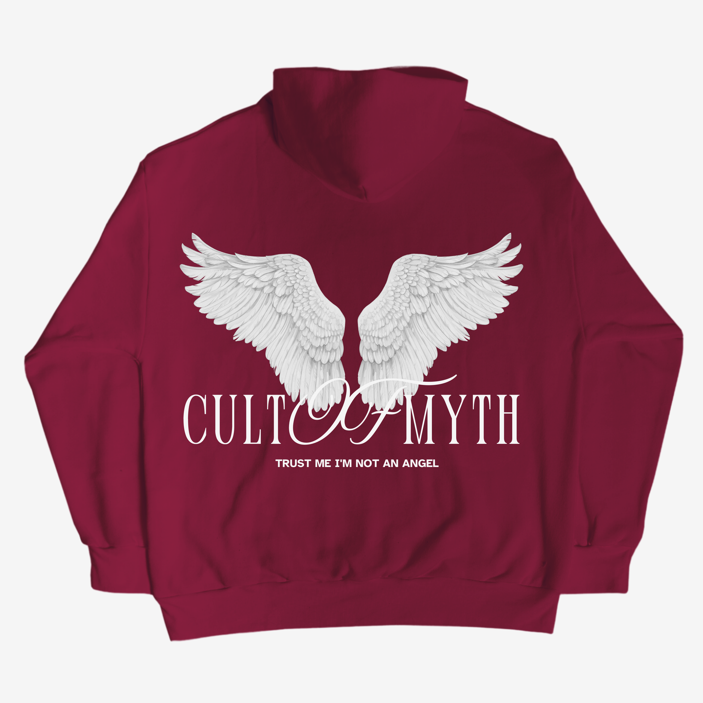 HOODIE RED BURGUNDY ANGEL